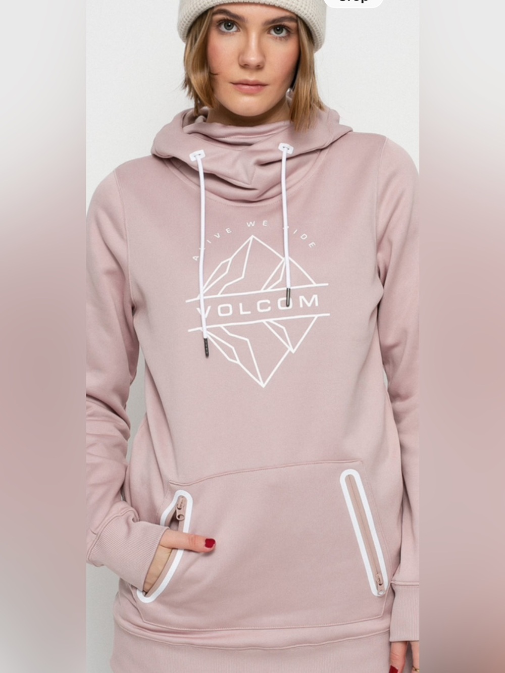 Volcom Spring Shred HD Hoodie Woman’s - Hazey Pink